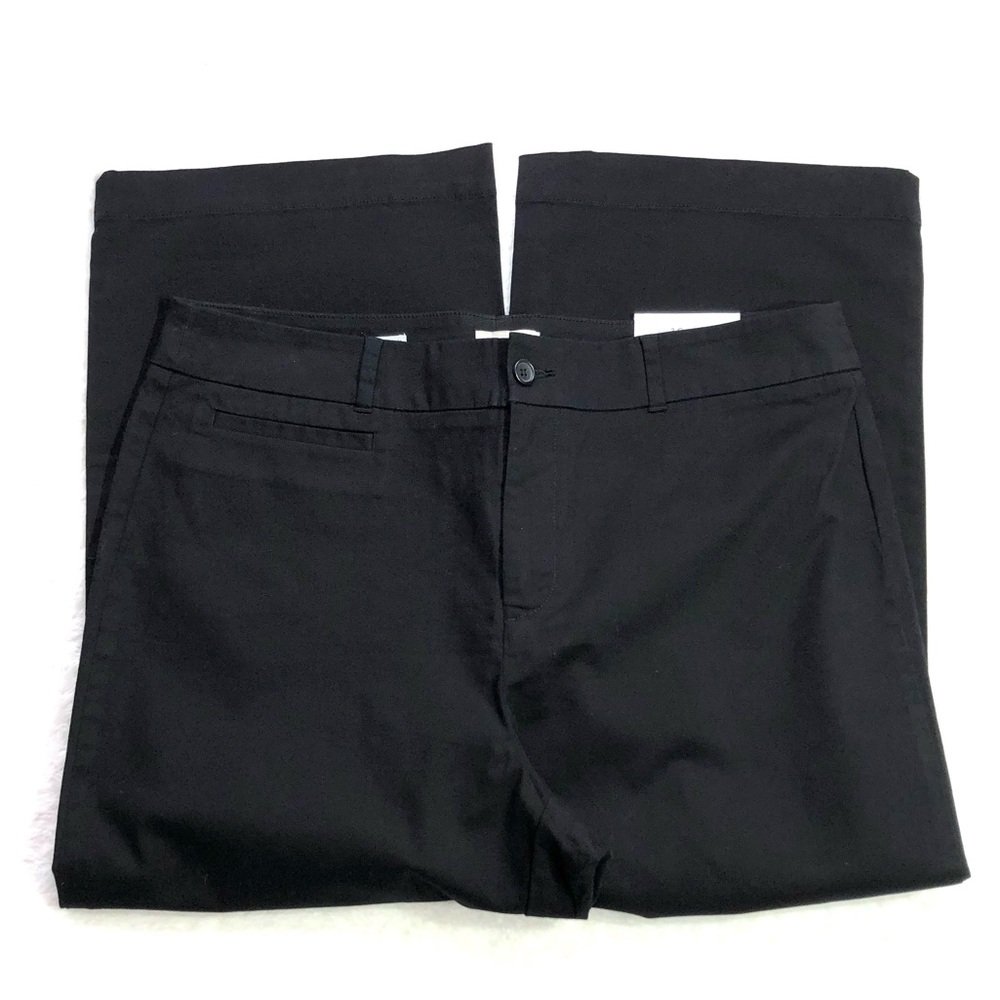 Loft Outlet Curvy High Rise Slim Wide Leg Crop Pants